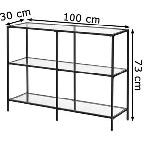 Produktbild für Konsolentisch Vasagle LGT027B01, schwarz