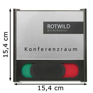 Produktbild für Türschild SignSystems BO1005, BOX, anthrazit