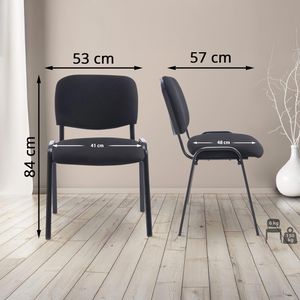 Produktbild für Besucherstuhl CLP Ken XL, 181766301, stapelbar