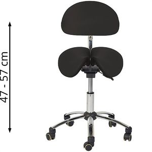 Produktbild für Drehhocker Teqler T135365SW, mit Sattelsitz