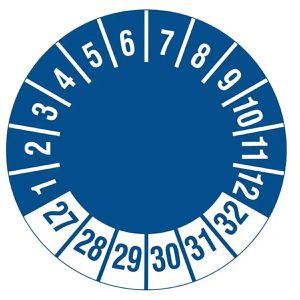 Prüfplaketten Böttcher-AG individuell