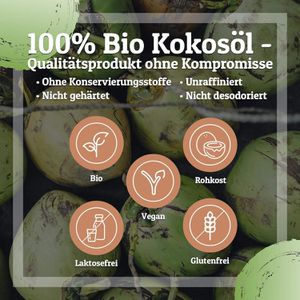 Produktbild für Kokosöl Monte-Nativo Kokosöl nativ, Rohkostqualität, BIO