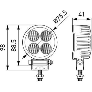 Produktbild für Zusatzscheinwerfer Hella ValueFit TR1700, 12 V / 24 V, LED