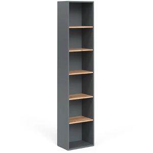 Produktbild für Badregal Vicco Viktor, aus Holz, anthrazit / goldkraft eiche