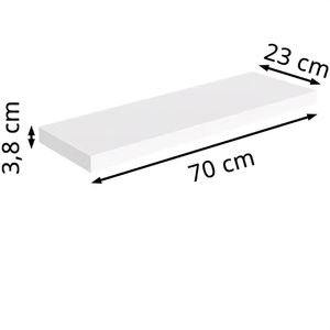 Produktbild für Wandregal CASARIA 107742, weiß