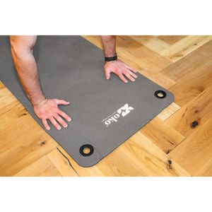 Produktbild für Yogamatte Powershot Oko, mit Ösen, grau, 0,8 cm stark