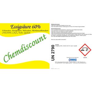 Produktbild für Essigsäure WHC Technische Qualität, 60%