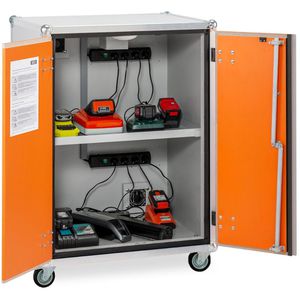 Produktbild für Akku-Ladeschrank CEMO Basic 8/10, mit 8 Steckdosen