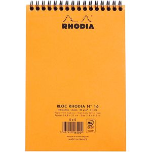 Produktbild für Notizblock Rhodia 16500C, orange, A5
