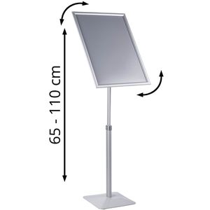 Produktbild für Infoständer Böttcher-AG aus Aluminium, silber, A2