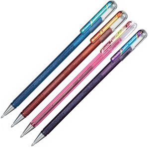 Produktbild für Gelschreiber Pentel Hybrid Dual Metallic Glitzer-Effekt-Gel