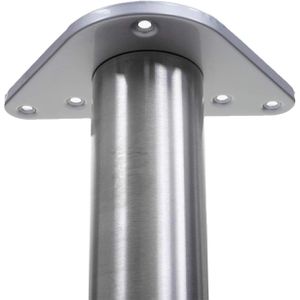 Produktbild für Tischbein Mendler HWC-H36, silber aus Metall