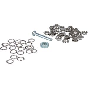 Ösen Böttcher-AG mit Scheiben und Einsetzwerkzeug