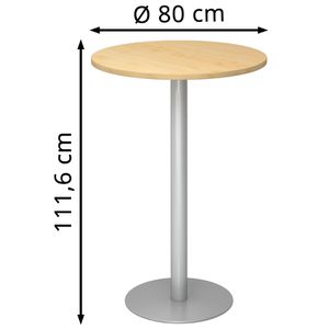 Produktbild für Stehtisch Hammerbacher STH08, ahorn