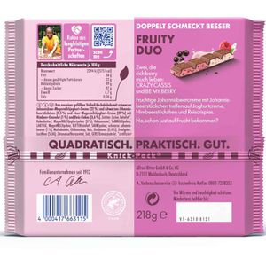 Produktbild für Tafelschokolade Ritter-Sport Fruity Duo