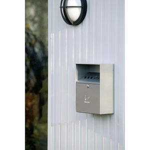 Produktbild für Aschenbecher Bartscher 860001, silber, Outdoor, mit Dach