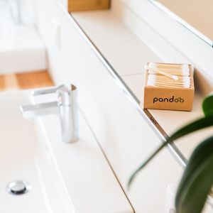 Produktbild für Wattestäbchen pandoo Bio-Bambus, 7,5cm