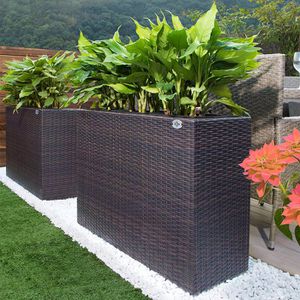 Produktbild für Pflanzkasten CASARIA Sichtschutz braun