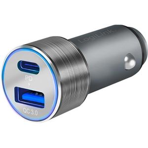 LogiLink USB-Kfz-Ladegerät PA0252, 3A, 36W, 1x USB-A, 1x USB-C