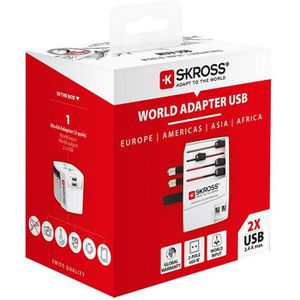 Produktbild für Reiseadapter SKROSS 1.302960 MUV USB