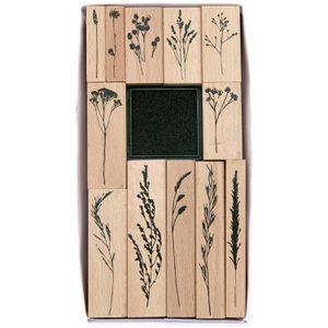 Produktbild für Motivstempel Rico-Design Paper Poetry Set Gräser, aus Holz