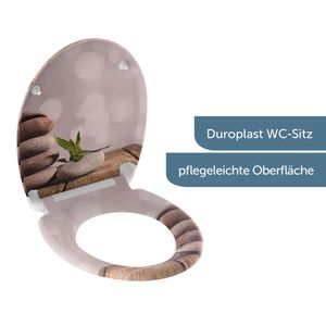 Produktbild für WC-Sitz Schütte Stone Pyramid 82380, oval, aus Duroplast