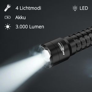 Produktbild für Taschenlampe Ansmann Survival TS3000RF, LED, aufladbar