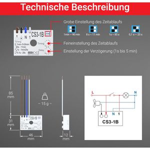 Produktbild für Zeitrelais Elektrobock CS3-1B