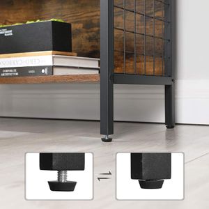 Produktbild für Bücherregal Vasagle LBC023B01, schwarz / vintage braun