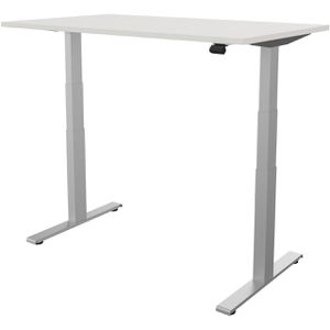 Produktbild für Schreibtisch fm-Büromöbel fouraction weiß / silber