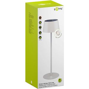 Produktbild für Tischlampe Goobay 73929, weiß, LED, warmweiß