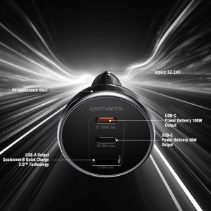Produktbild für Zigarettenanzünder-Adapter 4smarts VoltRoad, 5 A, 160 Watt