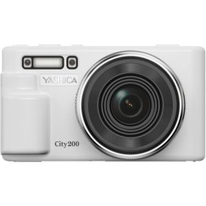 Kompaktkamera Yashica City 200 weiß, mit 2,8 Zoll Display