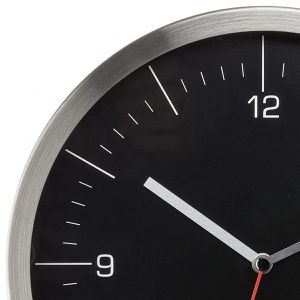 Produktbild für Wanduhr TFA 60.3544.01, Edelstahl, analog, Funkuhr