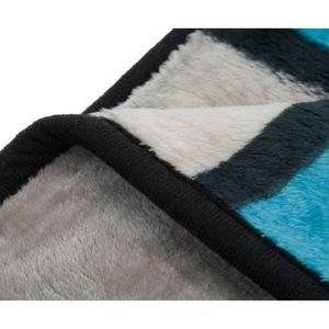 Produktbild für Kuscheldecke Gözze Antigua Cashmere Feeling, aqua/taupe/petrol