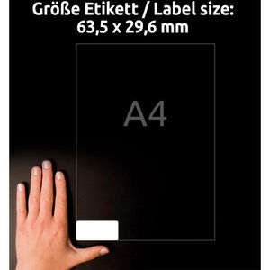 Produktbild für Namensetiketten Zweckform L4784-20, weiß