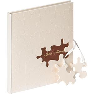 Produktbild für Gästebuch walther-design GB-173 Hochzeit Puzzle, weiß