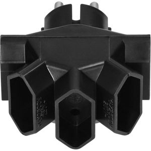 Produktbild für Steckdosenadapter Böttcher-AG schwarz