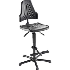 Arbeitsstuhl meychair W19-25-H-PU-AH2, XXL schwarz