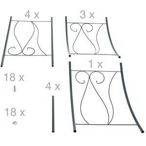 Produktbild für Rosenbogen Relaxdays 10018869, dunkelgrün