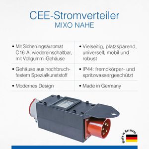 Produktbild für CEE-Adapter as-Schwabe MIXO, ohne Kabel