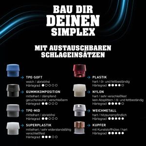 Produktbild für Schonhammer HALDER SIMPLEX, 3117.051, Kopf-Ø 50mm
