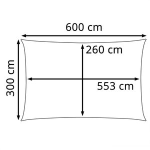 Produktbild für Sonnensegel vidaXL 135213, creme, rechteckig