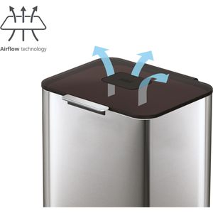 Produktbild für Mülleimer JosephJoseph Totem Max 60 L, silber