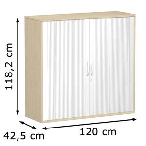Produktbild für Rollladenschrank Geramöbel Flex, S-312310-SA, aus Holz