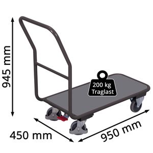 Produktbild für Transportwagen VARIOfit Magazinwagen sw-450.801/AG