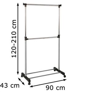 Produktbild für Garderobenständer Haku-Möbel Buddy, silber