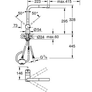 Produktbild für Küchenarmatur GROHE Minta 30274DC0, supersteel
