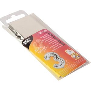 Produktbild für Luftballons Papstar 86833 Zahlenballon 3, silber
