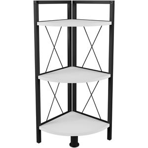 Bücherregal VCM Insasi 3, 919826, schwarz / weiß